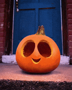 Multiple pumpkins are carved and animated using stop motion