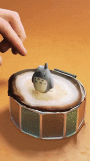 A zoetrope—physical animation—of catbus from My Neighbor Totoro