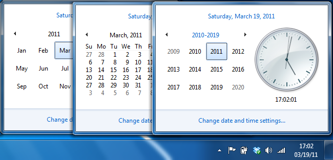 How to Quickly Switch to a Different Month or Year in the Windows 7 Calendar