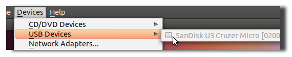 Mount USB Devices in Virtualbox with Ubuntu